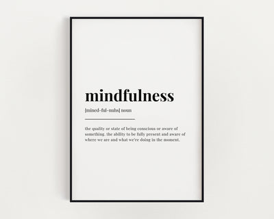 Mindful Definitions Prints