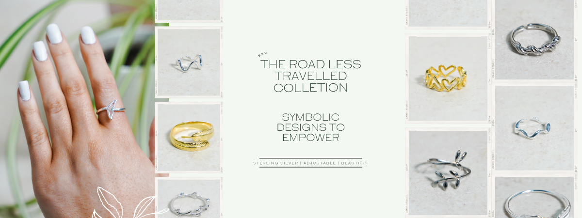 The Road Less Travelled Collection – Tranquillity Rings