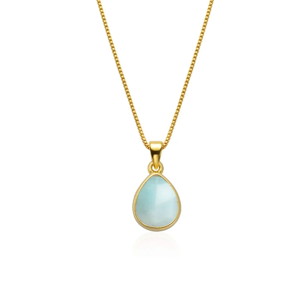 Joy Amazonite 18ct Gold Plated Necklace