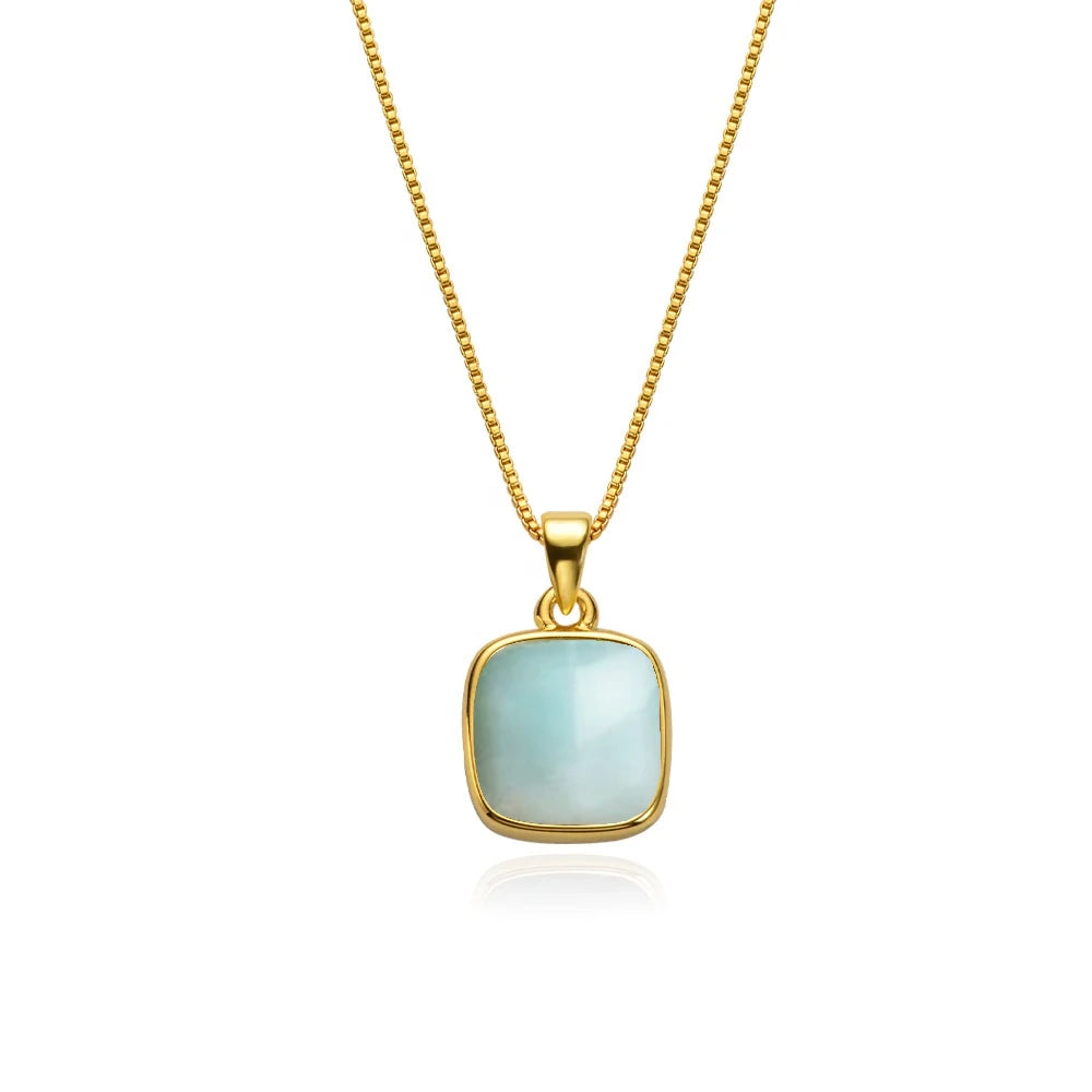 Compassion Amazonite 18ct Gold Plated Necklace