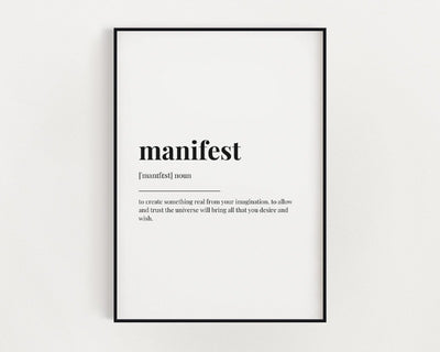 Manifest Definition Print.