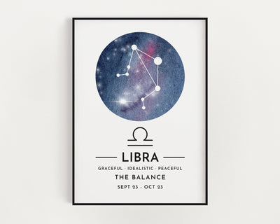 Zodiac Print - Libra.