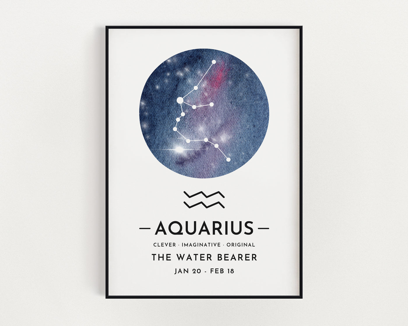 Zodiac Print - Aquarius.