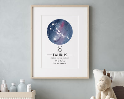 Zodiac Print - Taurus.