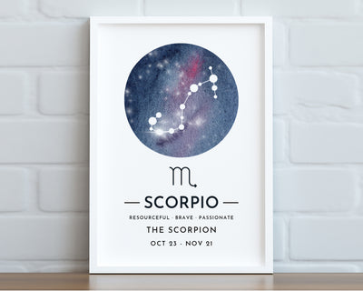 Zodiac Print - Scorpio.