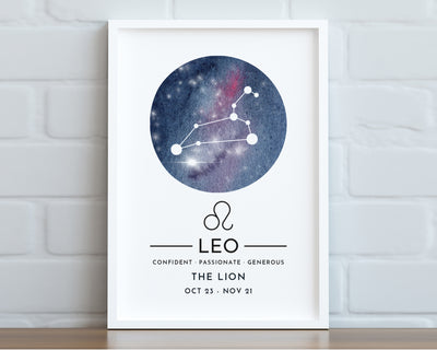 Zodiac Print - Leo.