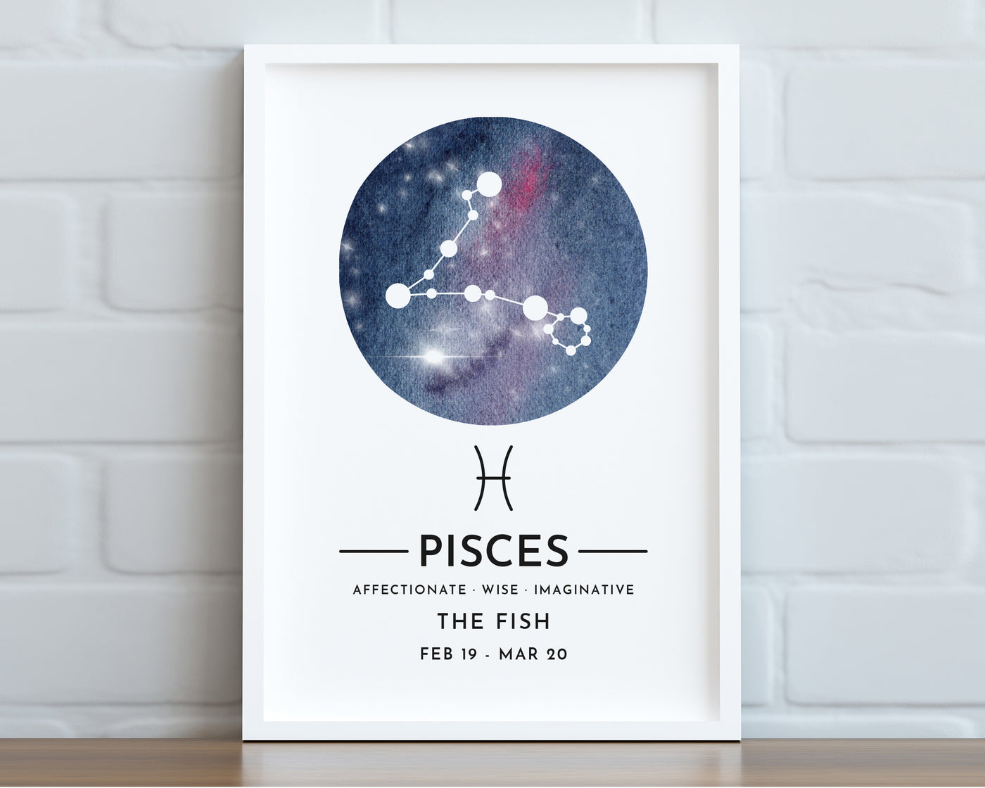 Zodiac Print - Pisces.