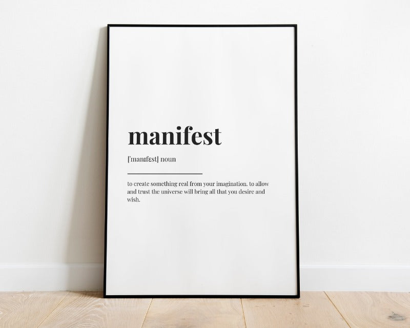 Manifest Definition Print.