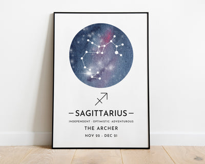 Zodiac Print - Sagittarius.