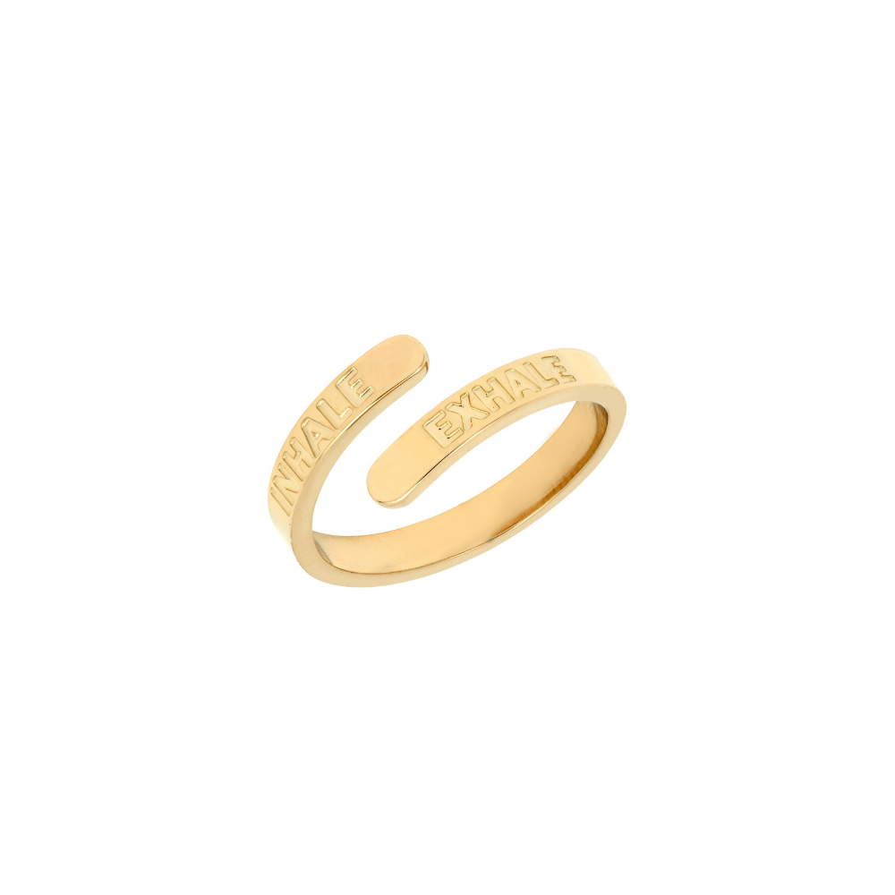 Inhale, Exhale Affirmation Ring.