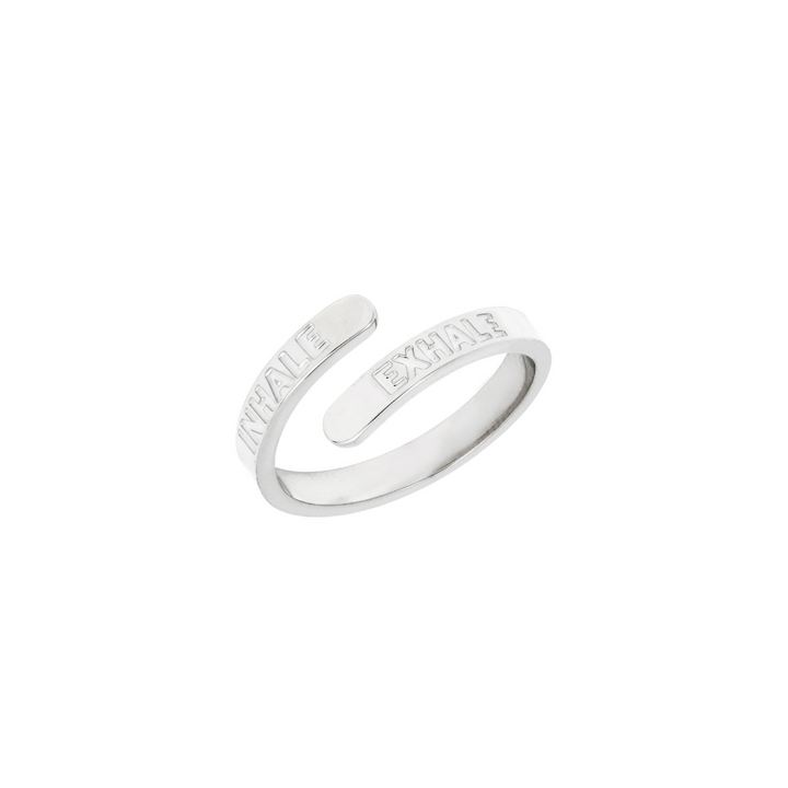 Inhale, Exhale Affirmation Ring.