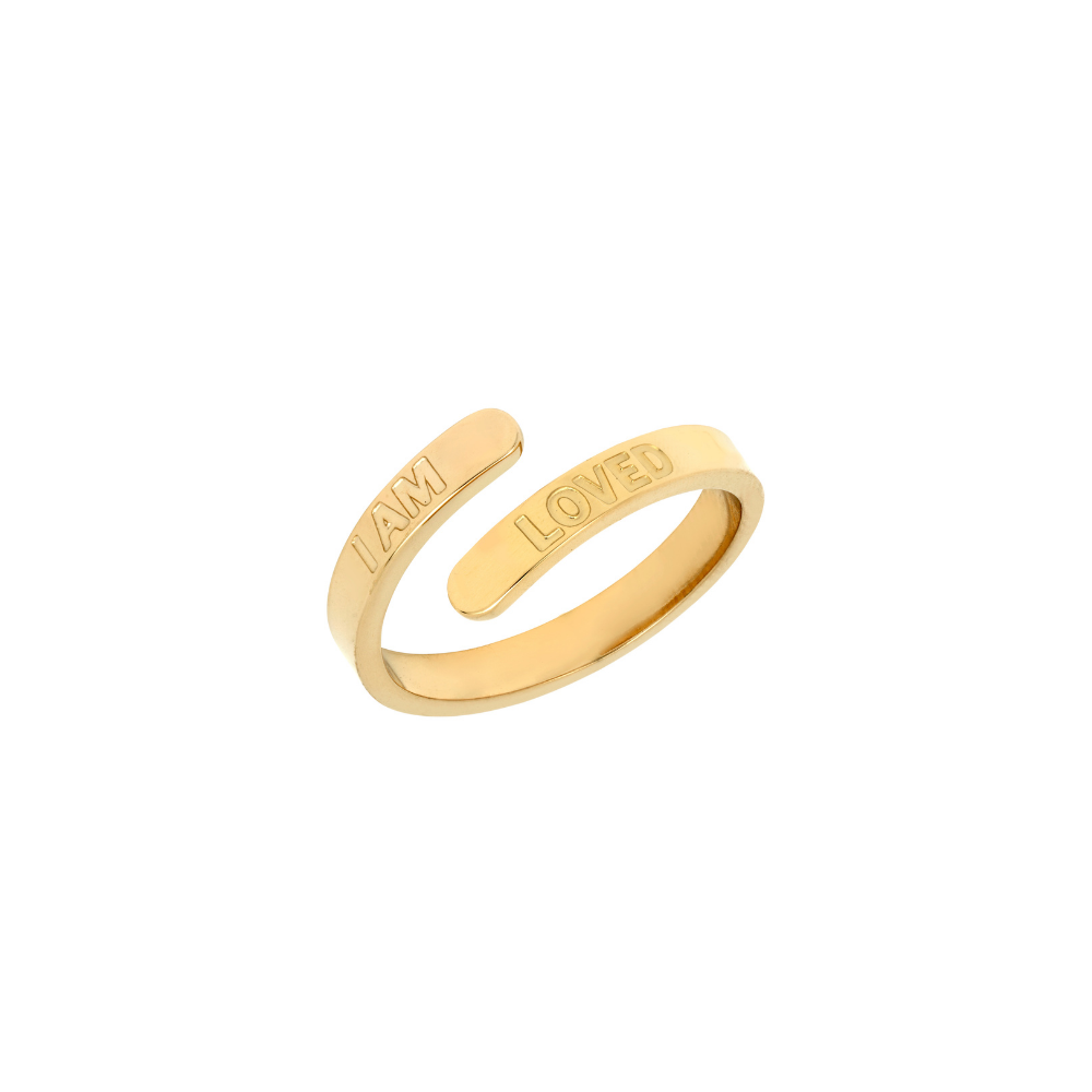 I Am Loved Affirmation Ring.