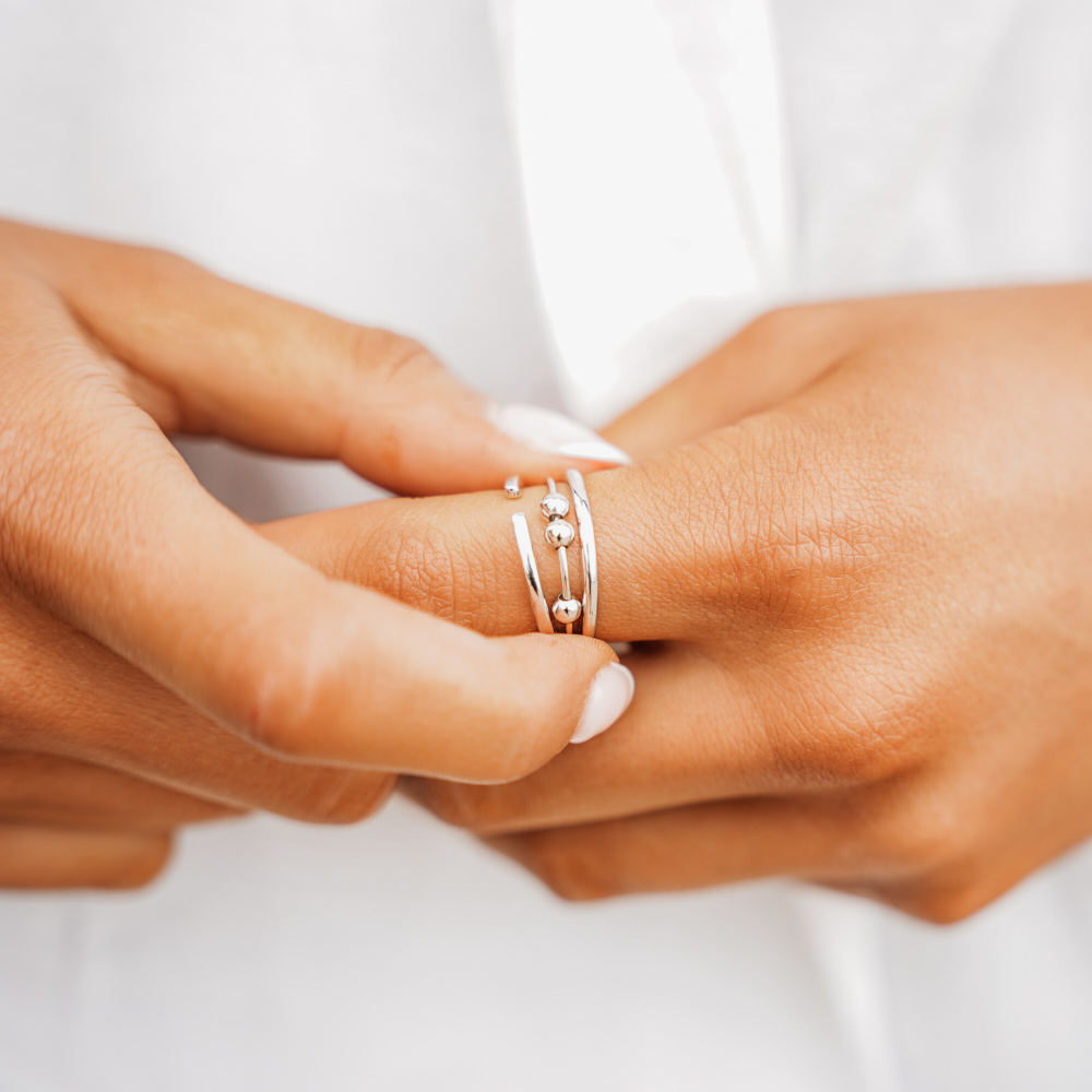 Anxiety Rings Patience Mindful Ring by Sinead Hegarty & Tranquillity perfect for stress relief and anxiety relief