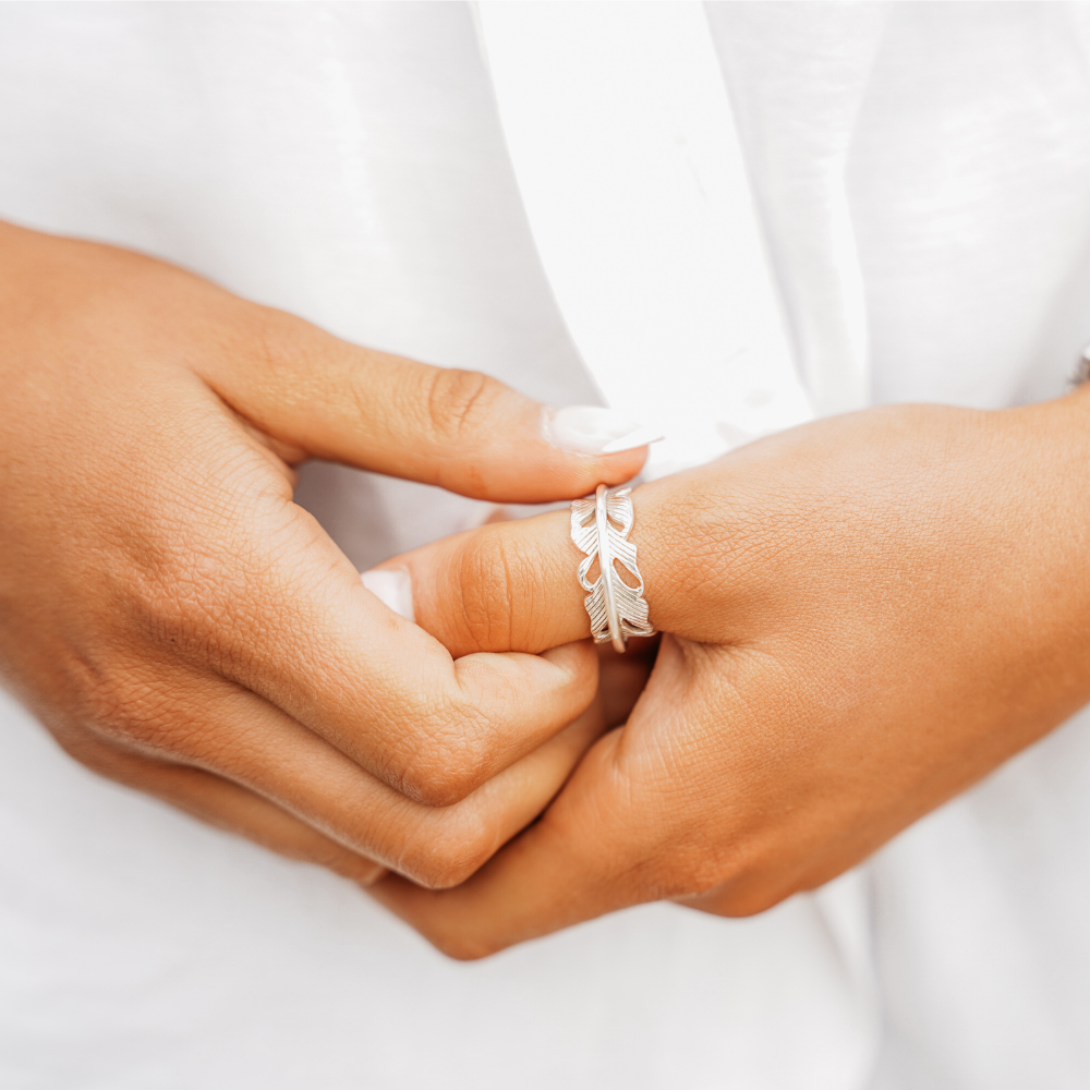 Anxiety Rings Silver Spirit Mindful Ring by Sinead Hegarty & Tranquillity perfect for stress relief and anxiety relief