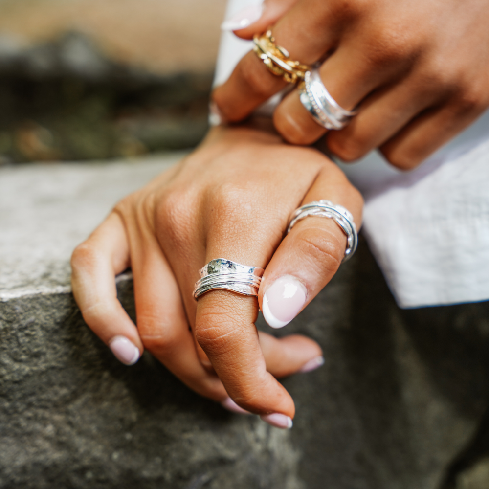 Anxiety Rings Strength Mindful Ring by Sinead Hegarty & Tranquillity perfect for stress relief and anxiety relief