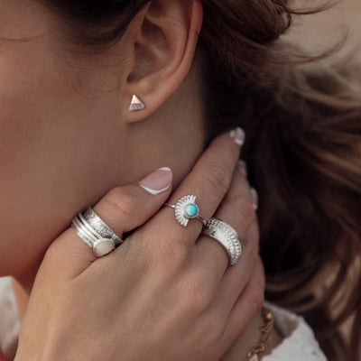 Anxiety Rings  Brave Moonstone Mindful Ring by Sinead Hegarty & Tranquillity perfect for stress relief and anxiety relief