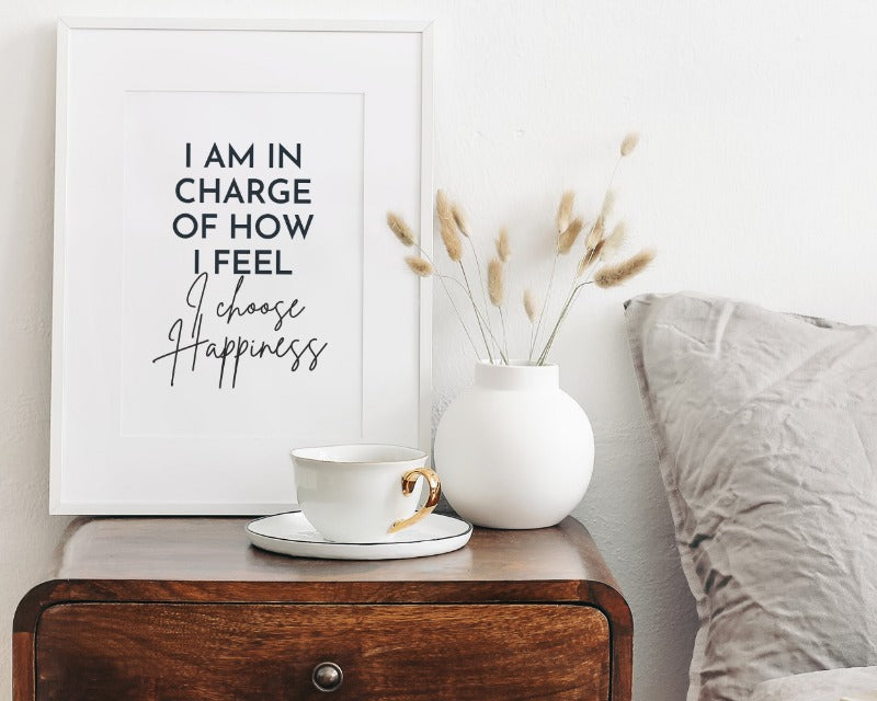 I Choose Happiness Affirmation Print.