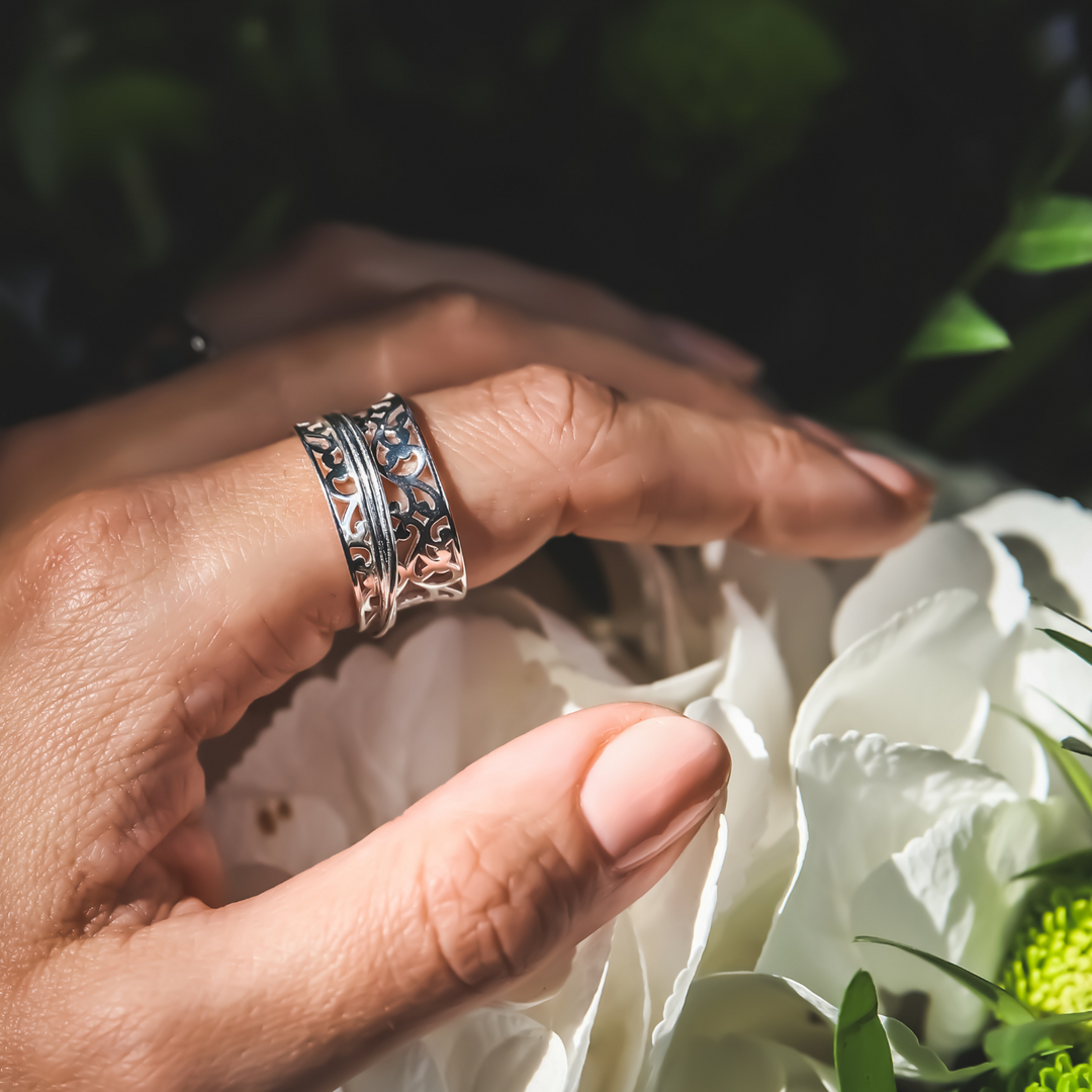 Anxiety Rings Visualise Mindful Ring by Sinead Hegarty & Tranquillity perfect for stress relief and anxiety relief