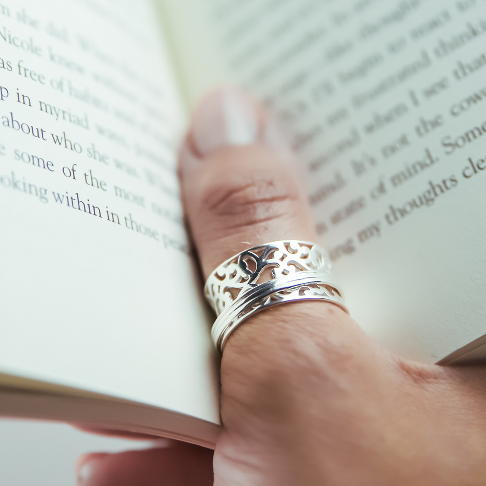 Anxiety Rings Visualise Mindful Ring by Sinead Hegarty & Tranquillity perfect for stress relief and anxiety relief