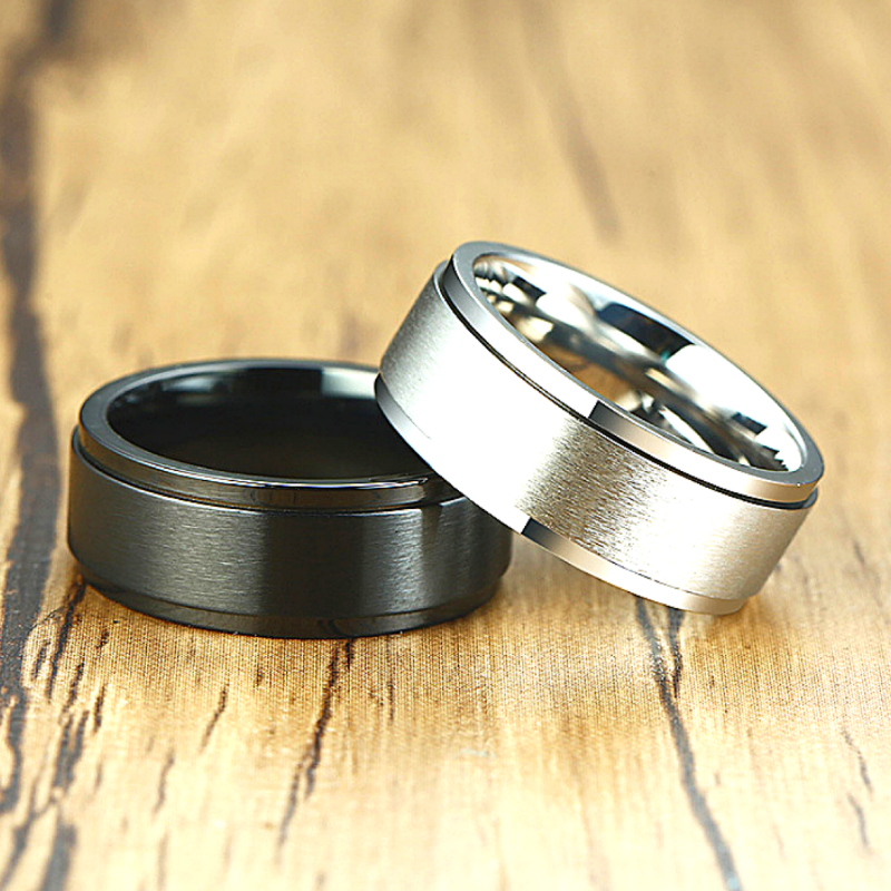 Mens spinner 2025 wedding rings