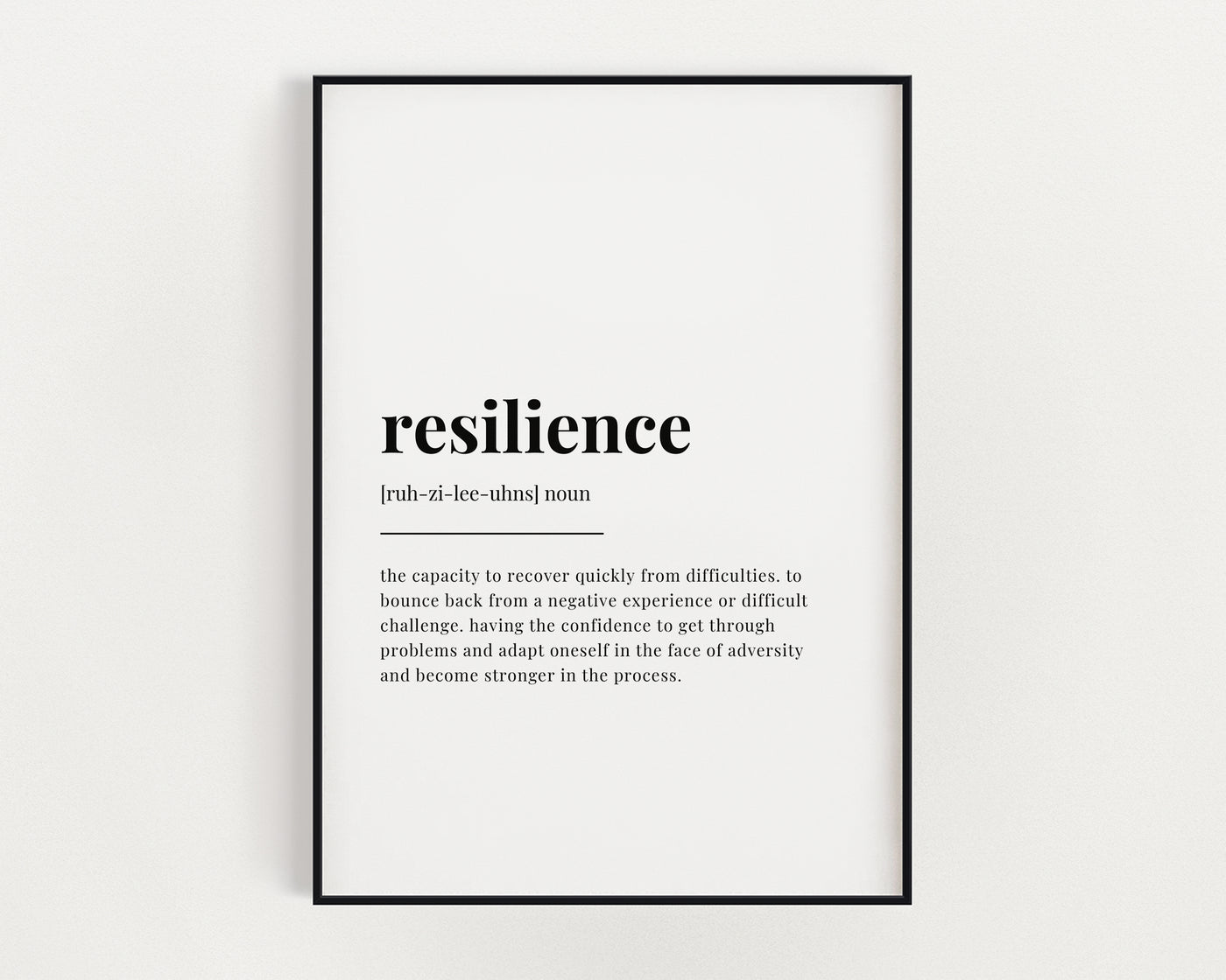 Resilience Definition Print.
