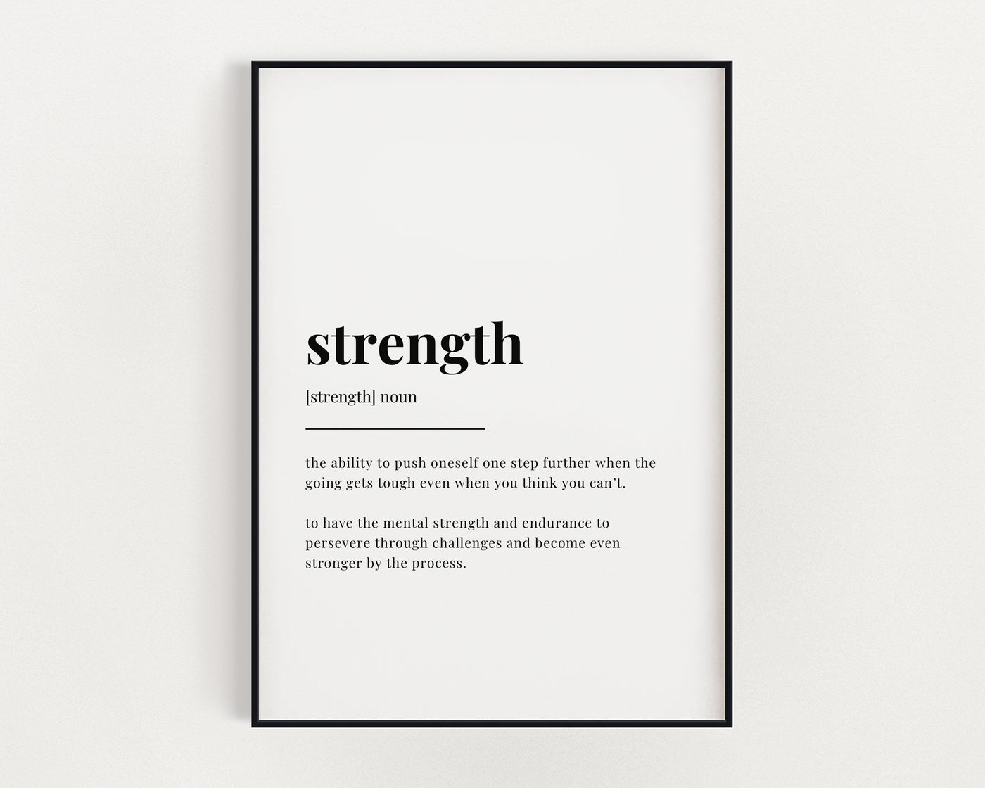 Strength Definition Print.
